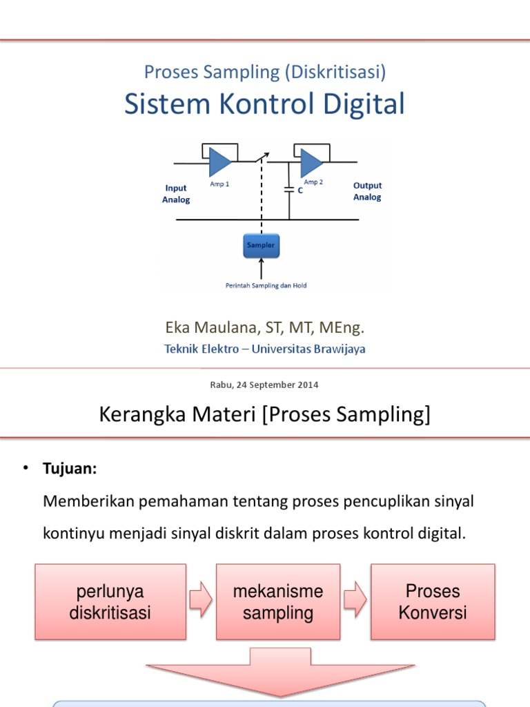 01 Sistem Kontrol Digital Proses Sampling | PDF