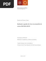 Estudo de Riscos Na ISo9001-2015