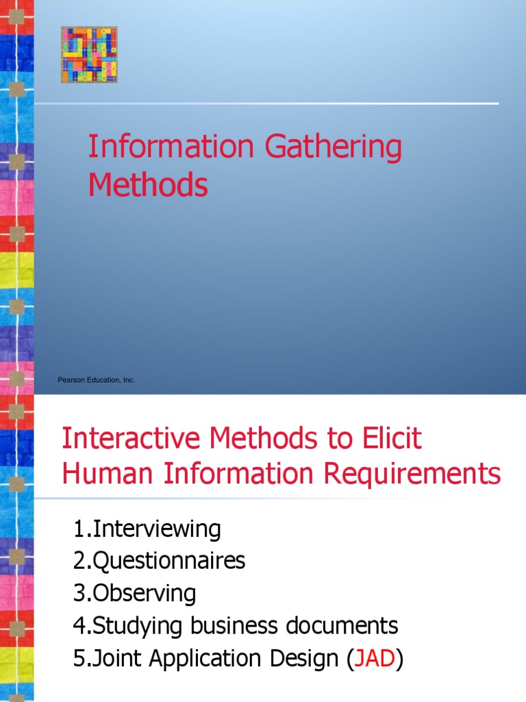 Information Gathering | Questionnaire | Question | Free 30-day Trial ...