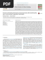 Do Forest and Health Professionals Presume That Forests Offer Health Benefits and Is Cross Sectional Cooperation Conceivable