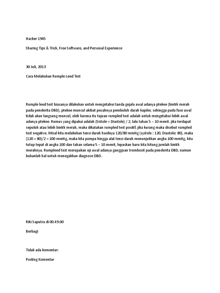 Tes Rempelid | PDF