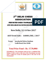 2 Delhi Chess Association: Total Prize Fund: Rs. 17,70,000