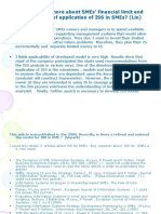 Can You Discuss More About Smes' Financial Limit and The Possibility of Application of Iss in Smes? (Lin)