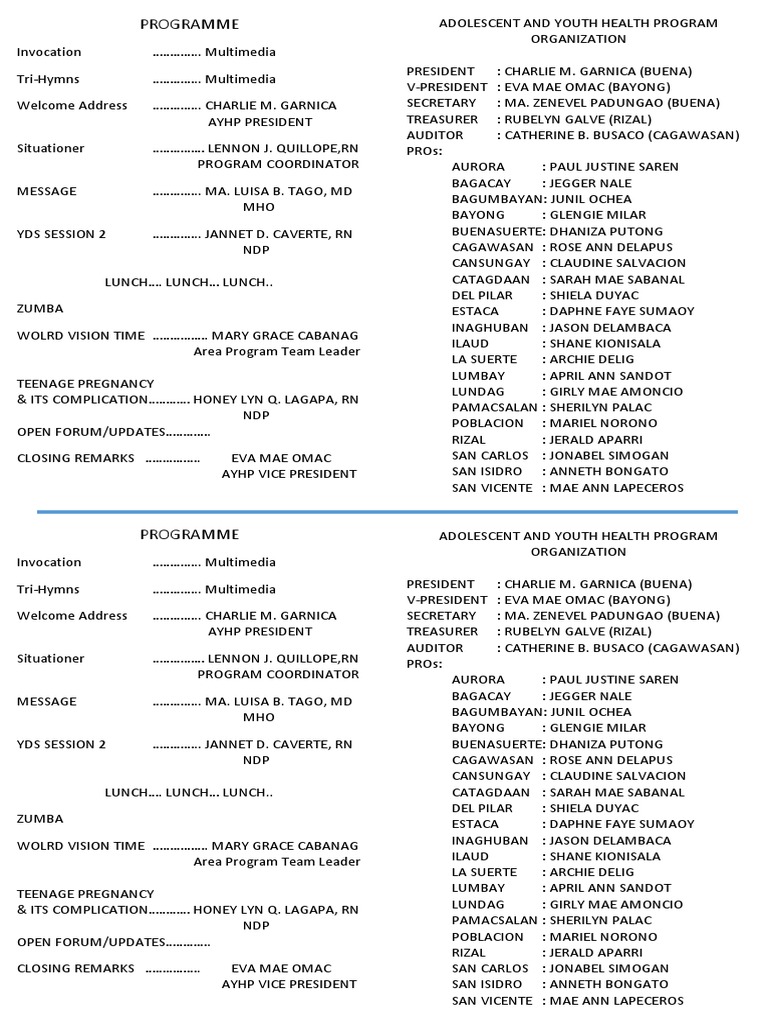 Youth Health Program Overview | PDF | Youth | Substance Abuse
