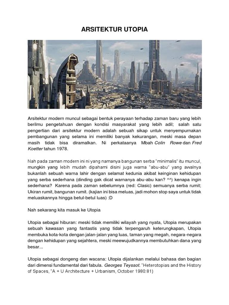 Igede Pro Arsitektur Utopia Pdf