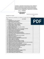 Lista de Cotejo 1er Trimestre