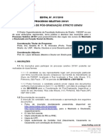 Edital de Processo Seletivo 2019 1 n 0172018 Mestrado e Doutorado2