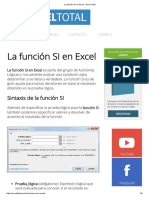 La Función SI en Excel - Excel Total