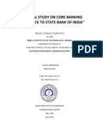 Analytical Study On Core Banking With Reference To State Bank of India