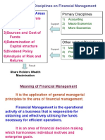 Financial Decision Areas: Impact of Other Disciplines On Financial Management