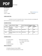 Fresher Computer Engineer Resume Template