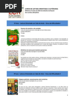 Livros de leitura orientada e autónoma PNL 2º3ºciclos