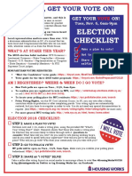 Housing Works Get Out The Vote, Election Day 2018 Fact Sheet