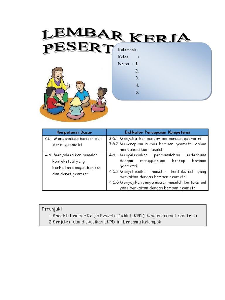 Lkpd Barisan Geometri Pdf