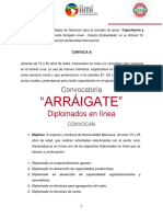 Convocatoria Arraigate 2018