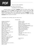 De Orpheo Et de Evrydica