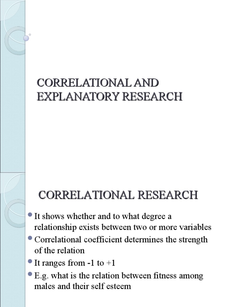Descriptive and Correlational Research Explained | PDF | Career ...