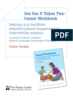 To Talk Parent Workbook: How To Use The It Takes Two