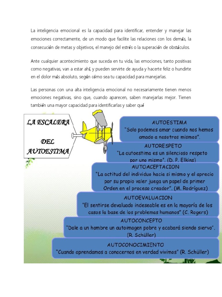 La Escalera de La Autoestima | Descargar gratis PDF | Inteligencia ...