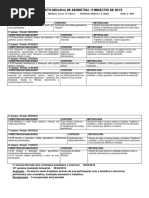 Planejamento Semanal de Geometria 1º Bimestre de 2018 5ano
