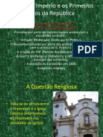 A Crise No Império e o Surgimento Da República Brasileira