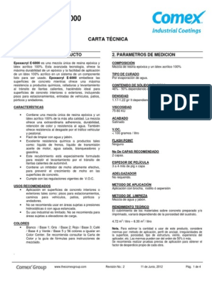 Epoxacryl E-6000 PDF | PDF | Revestimiento | Hormigón