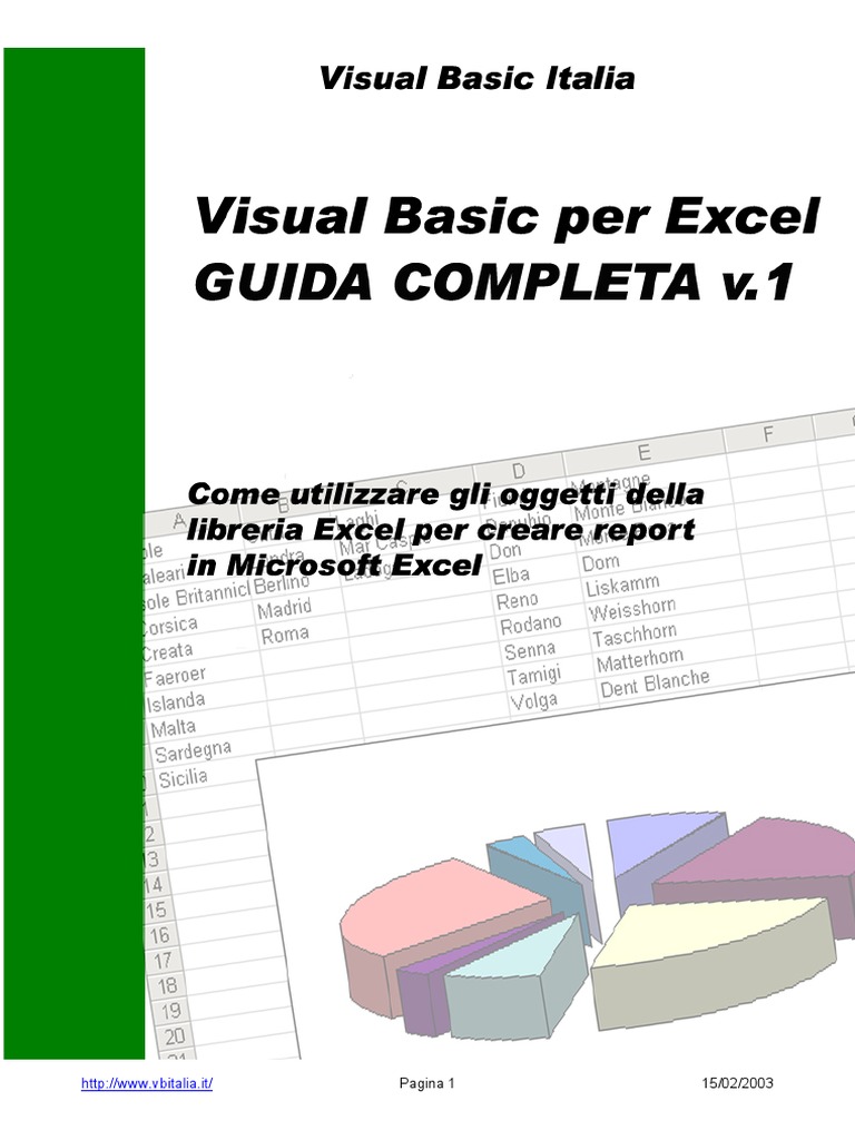 (ITA) (MANUALI - INFORMATICA) Visual Basic Per Excel Guida Completa PDF ...