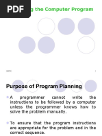 Planning The Computer Program