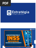 3) Como Estudar Para INSS - Técnico (Slides - Alunos)