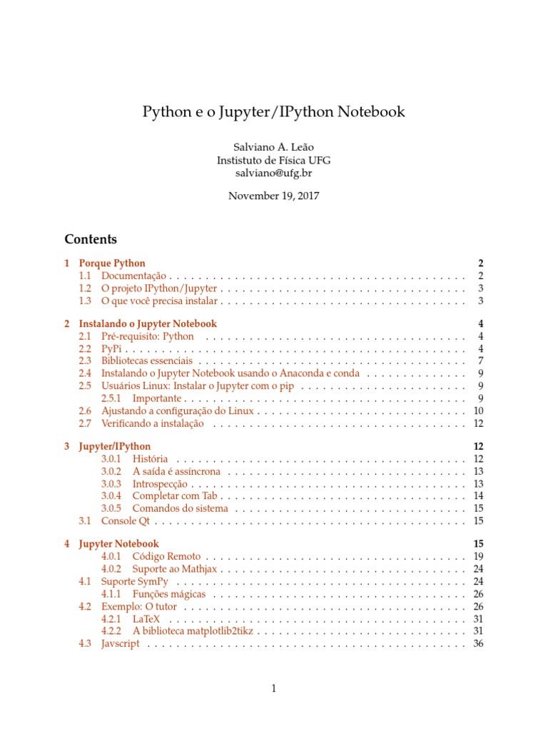 12 Seminario - Introducao Ao Jupyter PDF | PDF | Python (linguagem de ...