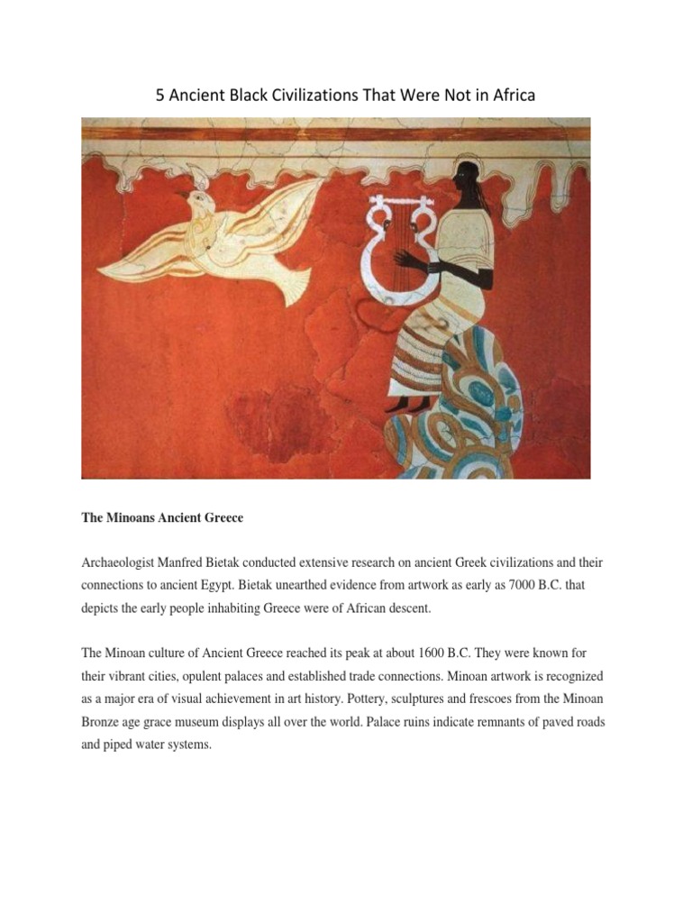 5 ancient black civilizations that were not in africa ancient history