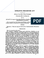 Administrative Procedures Act of 1946 (P.L. 79-404)