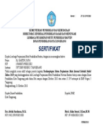 Master Sertifikat SPMI Sekmod Tahun 2018