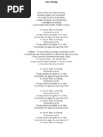 Letra de Cancion