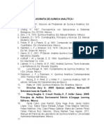 Bibliografia de Quimica Analitica I