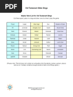 Print A Bible Bingo Game