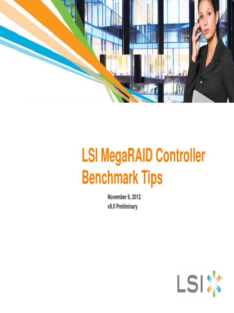 LSI MegaRAID Controller Benchmark Tips PDF Cache