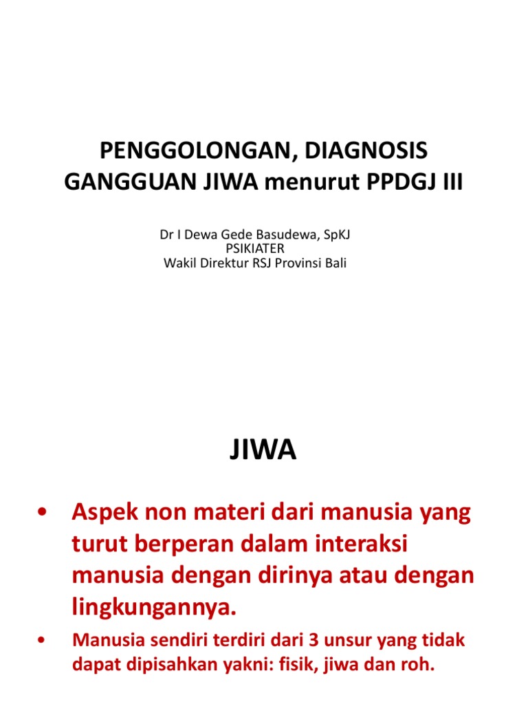 PPDGJ 3 | PDF