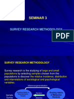 Seminar 3: Survey Research Methodology