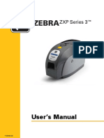 Zebra ZXP Series 3 Card Printer User Manual