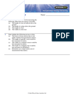 Worksheet: Measurement: Name