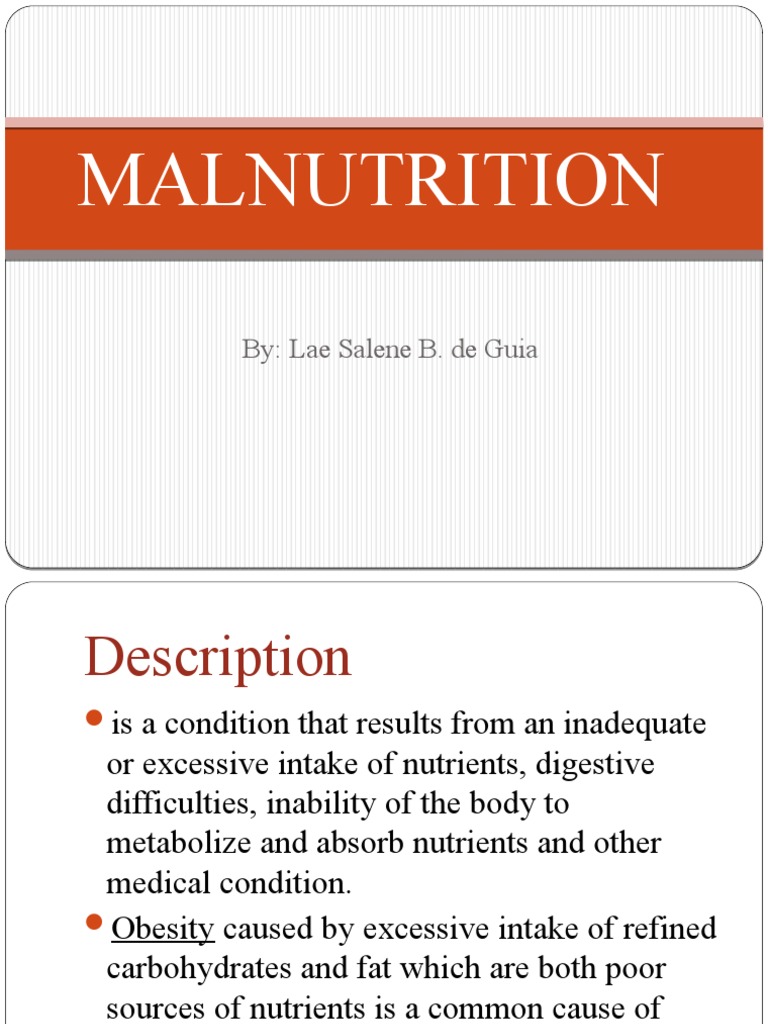 Understanding Malnutrition Causes & Types | PDF | Malnutrition | Diet ...