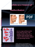 Oral Habits As A Reason of Malocclusion New