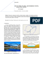 A Critical Analysis of The Vicaria Arch Bridge Yeste, Albacete, Spain