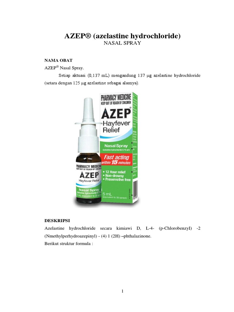 AZEP Azelastine Hydrochloride Word PDF