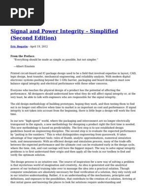 Signal and Power Integrity Simplified | PDF | Transmission Line