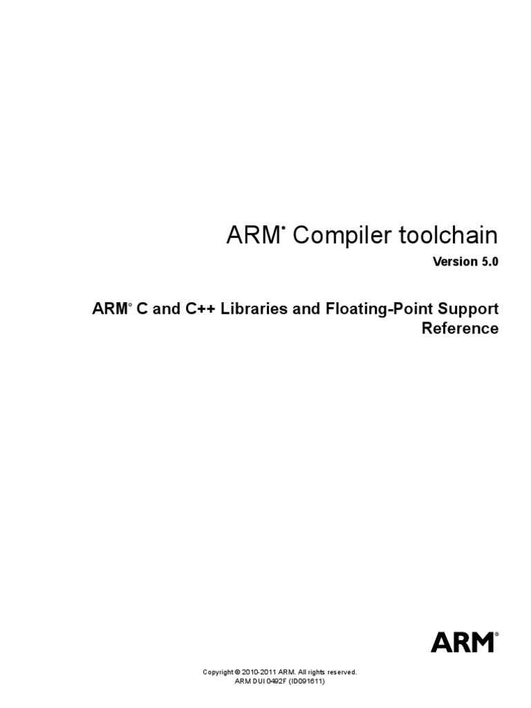ARM C C++ Librerie Support Reference | PDF | C (Programming Language ...