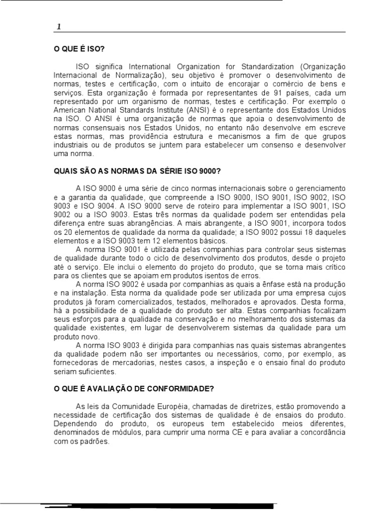 O Que É ISO | PDF