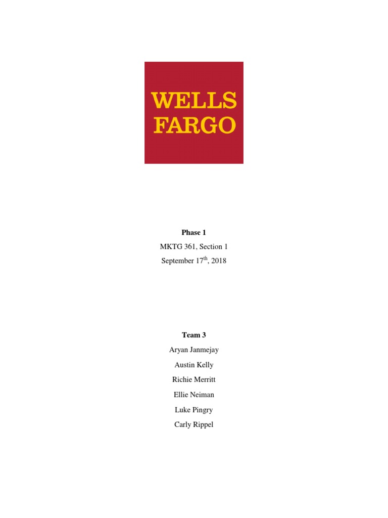 Phase 1 | PDF | Wells Fargo | Jp Morgan Chase