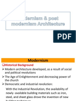 Modernism & Post Modernism Architecture